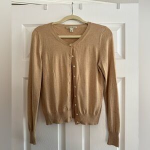 Banana Republic Tan Button Cardigan